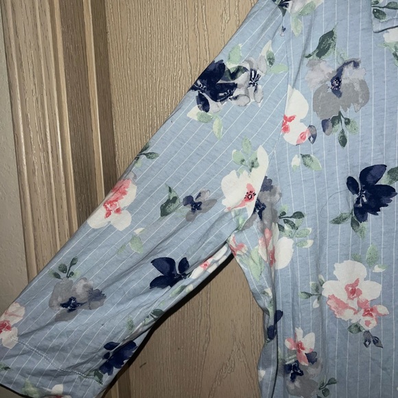 Floral Button-Down Sleepshirt - Picture 3 of 5